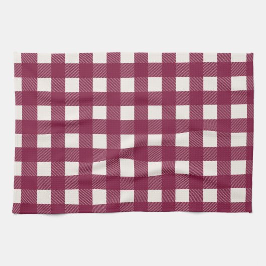 Serviette à plat Red Checker (Horizontal)