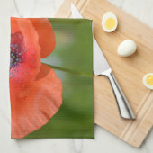 Serviette à plat Red Poppy (Quart Plié)