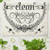 Serviette à plat Vintage rétro (Plié)