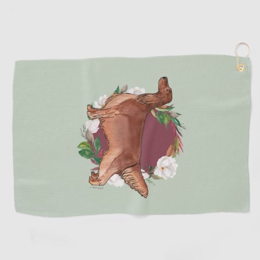 Serviette à sonnette de l'Irish Setter (Horizontal)
