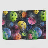 Serviette à sueur Motif de Pickleball coloré (Horizontal)