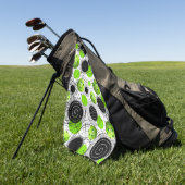 Serviette à sueur pour Motif de basket-ball vert N (Vert)