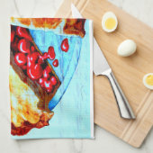 serviette à tarte cerise (Quart Plié)