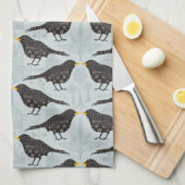 Serviette à thé Black Bird (Quart Plié)