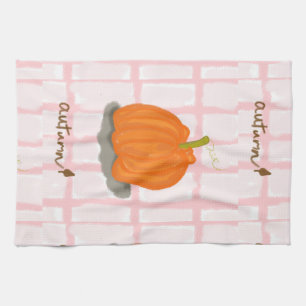 Serviette à thé citrouille