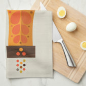 Serviette à thé Condiments de France 1970 (Quart Plié)