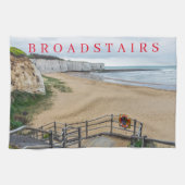 Serviette à thé de Broadstairs Kingsgate Bay (Horizontal)
