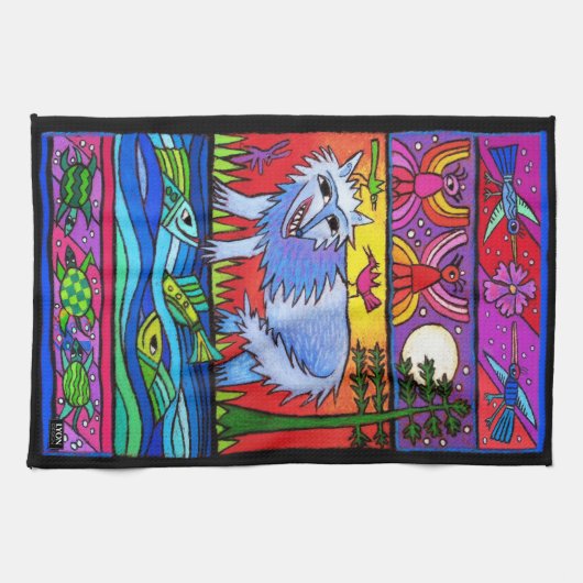 SERVIETTE À THÉ DE FLOTTE DE RIVER (Horizontal)