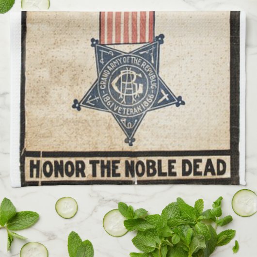 Serviette à thé GAR Banner (Plié)