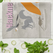 Serviette à thé Hackney sauvage (Plié)