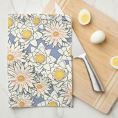 SERVIETTE À THÉ JAUNE À SOUFFLE CLAIR (Quart Plié)