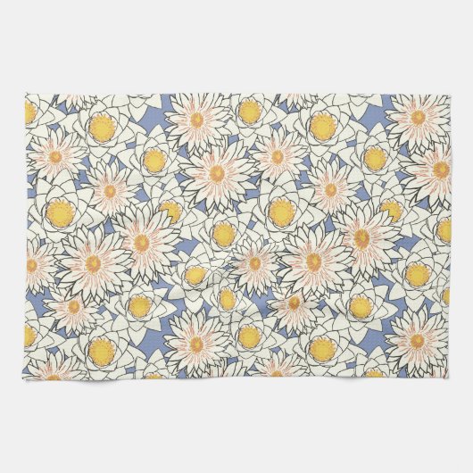 SERVIETTE À THÉ JAUNE À SOUFFLE CLAIR (Horizontal)