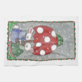 Serviette à thé Rain Bunnies (Horizontal)