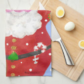 Serviette à thé Snow Happy (Quart Plié)