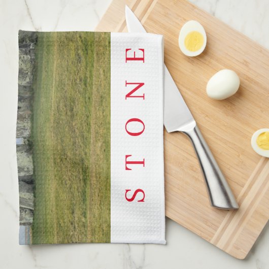 Serviette à thé vue Stonehenge (Quart Plié)