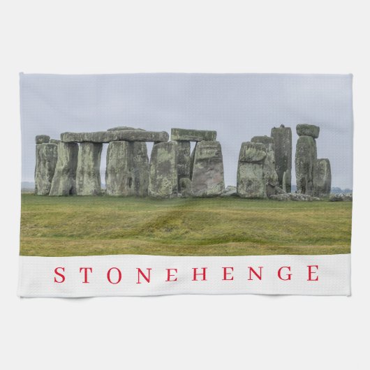 Serviette à thé vue Stonehenge (Horizontal)