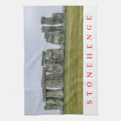 Serviette à thé vue Stonehenge (Vertical)