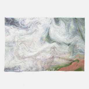 Serviette Abstraite Blanche Fluffy Aigle