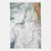 Serviette Abstraite Blanche Fluffy Aigle (Vertical)