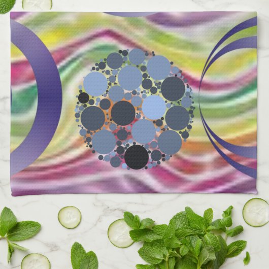 serviette abstraite de cuisine (Plié)