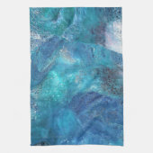 Serviette Abstraite Galaxie 3 Bleu Clair (Vertical)