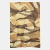Serviette Abstraite Marron Latte Mocha de Style Ar (Vertical)