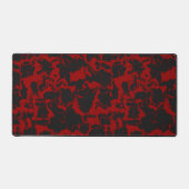 Serviette abstraite rouge et charbon de bois (Recto)