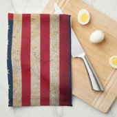 Serviette affligée de golf de drapeau américain (Quart Plié)