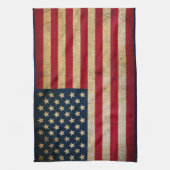 Serviette affligée de golf de drapeau américain (Vertical)