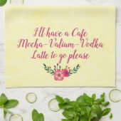 Serviette amusante - Café Mocha Valium Vodka Latte (Plié)