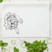 Serviette anglaise de bouledogue (Plié)