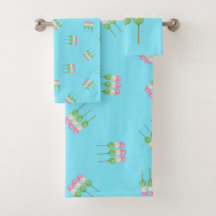 Serviette Anime Blue Pastel Dango