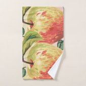 Serviette Apple set en rouge & vert (Serviette à main)