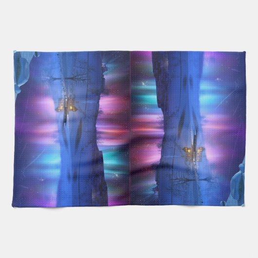 Serviette arc-en-ciel d'hiver (Horizontal)