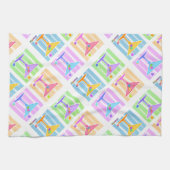 SERVIETTE - art de bruit EN PASTEL de MARTINI (Horizontal)