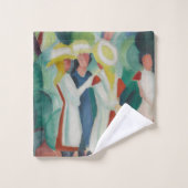 Serviette Art "Trois Filles" (Gant de toilette)