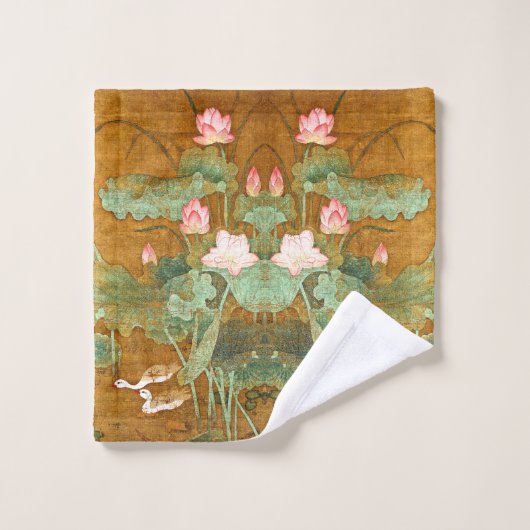 Serviette asiatique de Bath de jardin de l'eau de (Gant de toilette)