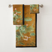 Serviette asiatique de Bath de jardin de l'eau de (En situation)