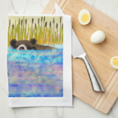 Serviette au plat de natation (Quart Plié)