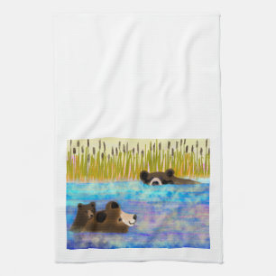 Serviette au plat de natation