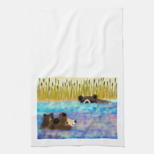Serviette au plat de natation (Vertical)
