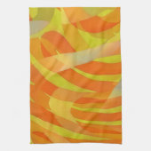 Serviette aux lignes et courbes d'art abstrait ora (Vertical)