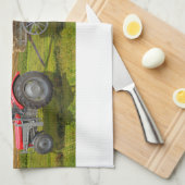 Serviette avec des tracteurs et des voitures de (Quart Plié)