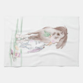 Serviette avec image de Pâques, cheval et lapin de (Horizontal)