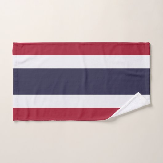Serviette avec le drapeau de la Thaïlande (Serviette à main)