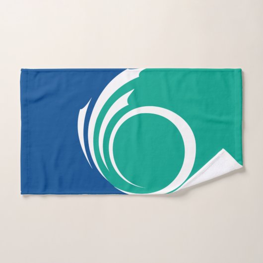 Serviette avec le drapeau d'Ottawa, Canada (Serviette à main)