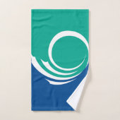Serviette avec le drapeau d'Ottawa, Canada (Serviette à main)