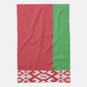 Serviette avec le drapeau patriotique biélorusse (Vertical)