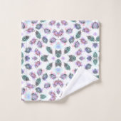 Serviette avec motif floral et géométrique complex (Gant de toilette)