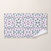 Serviette avec motif floral et géométrique complex (Serviette à main)